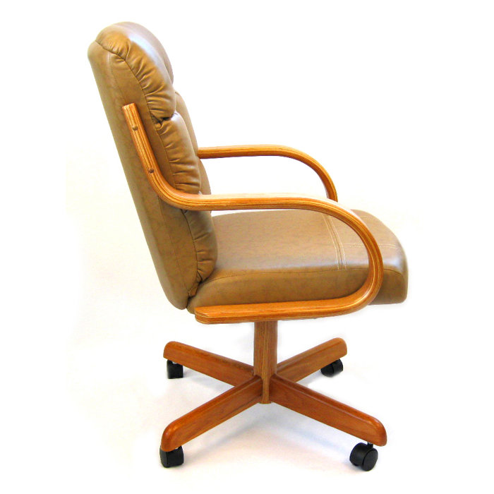 Ashtyn Swivel & Tilt Caster Dining Arm Chair